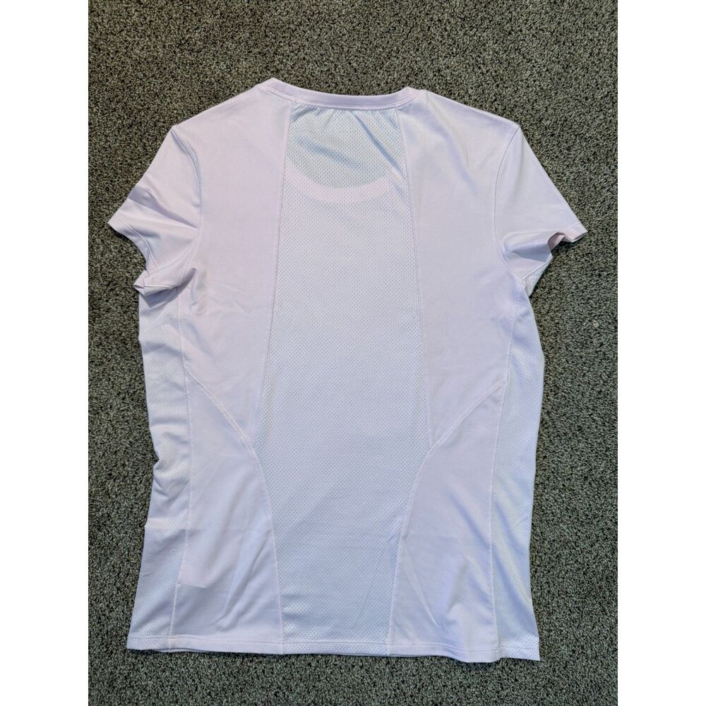 Alo Yoga Women's Cool Fit Short Sleeve Athletic T-Shirt, Light Pink, Size Large
